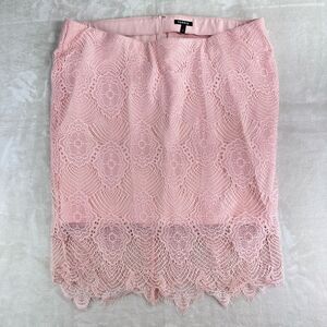 Elegant Pink Lace Skirt